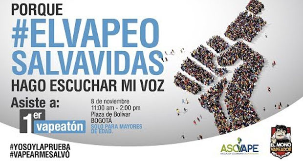 ¡¡COLOMBIA A LA CALLE!! ¡ALLÁ VOY!! Vapeatón Provapeo
